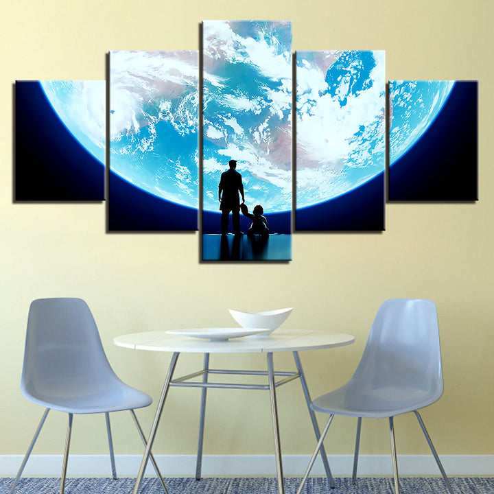Big, Big World - Lerret Veggkunst Maleri | Skanto