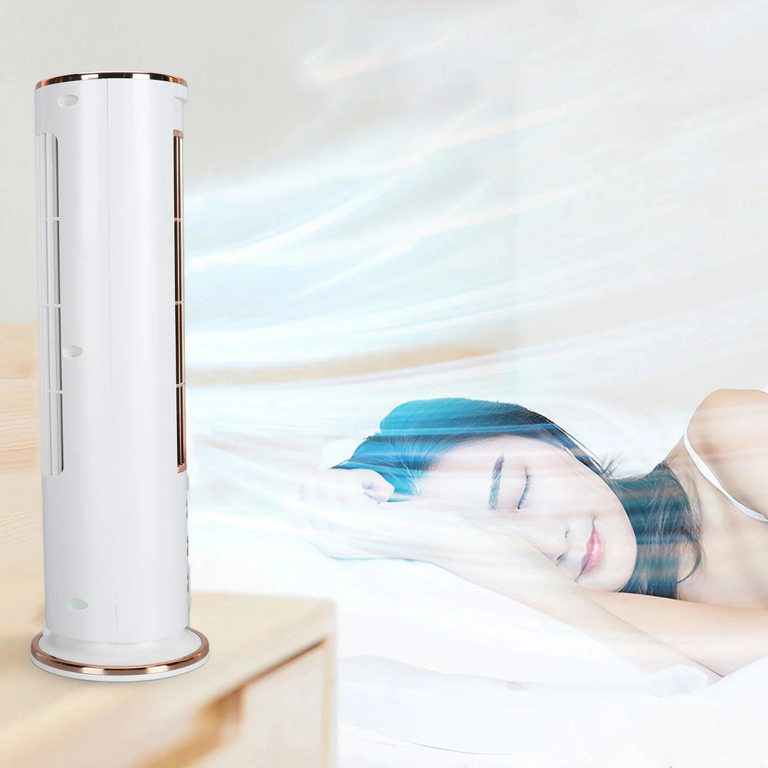 Bladeless Desktop Air Conditioner Fan with Remote Control | Skanto