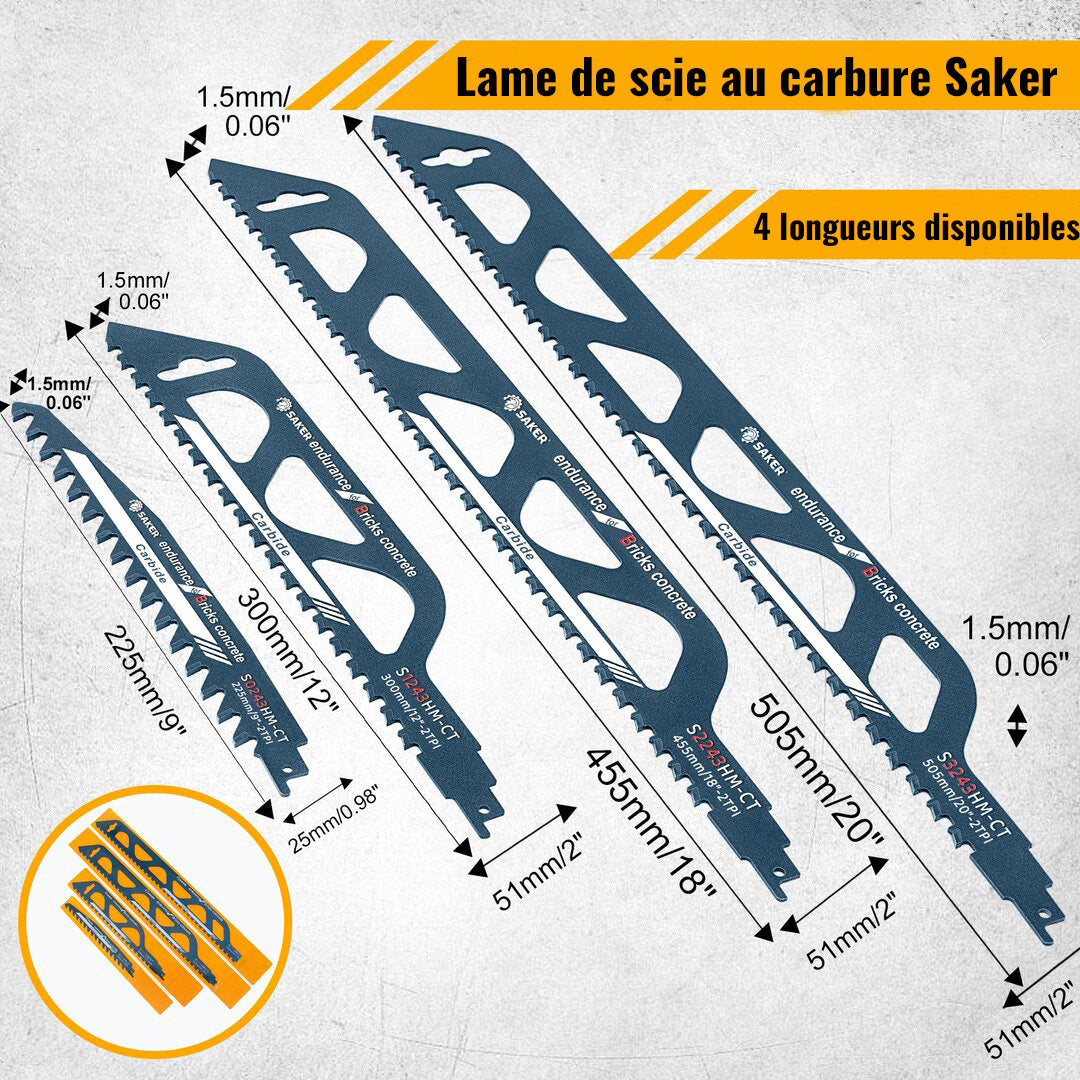 Saker alternativ sagblad for kutting av tre, porøst betong, murstein | Skanto