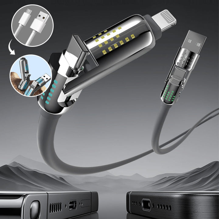 Skanto | 240W 4-i-1 USB-C Hurtiglading Kabel