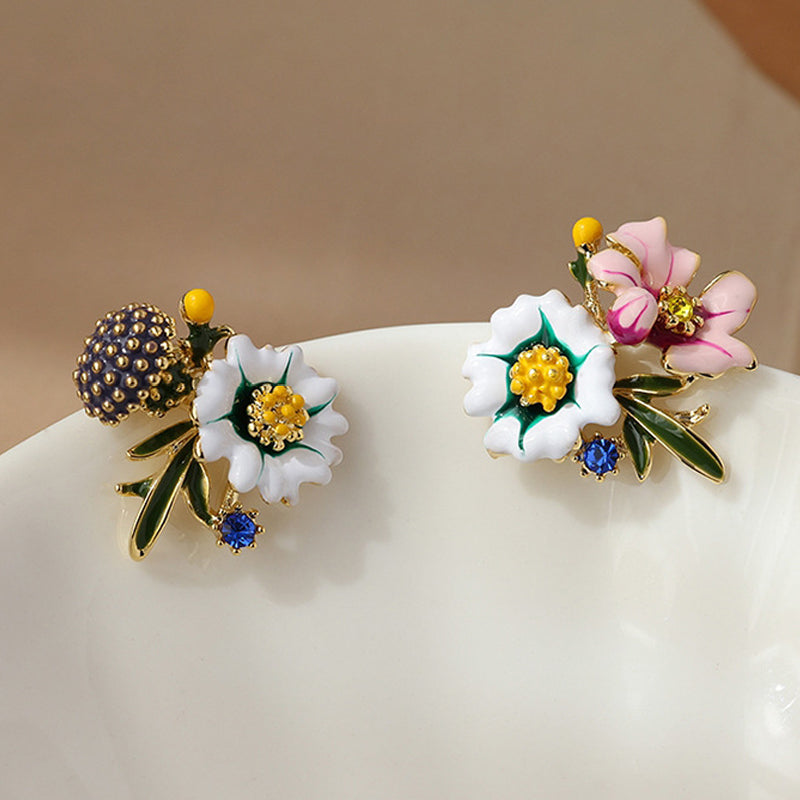 Skanto | Blomst Asymmetrisk Øredobber