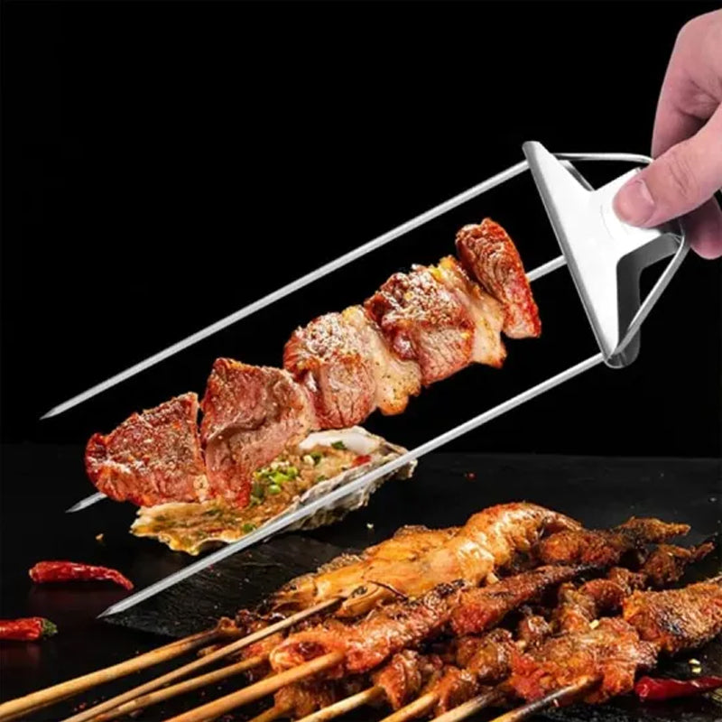 3 Way Grillspyd, Rustfritt Stål Spyd for BBQ | Skanto