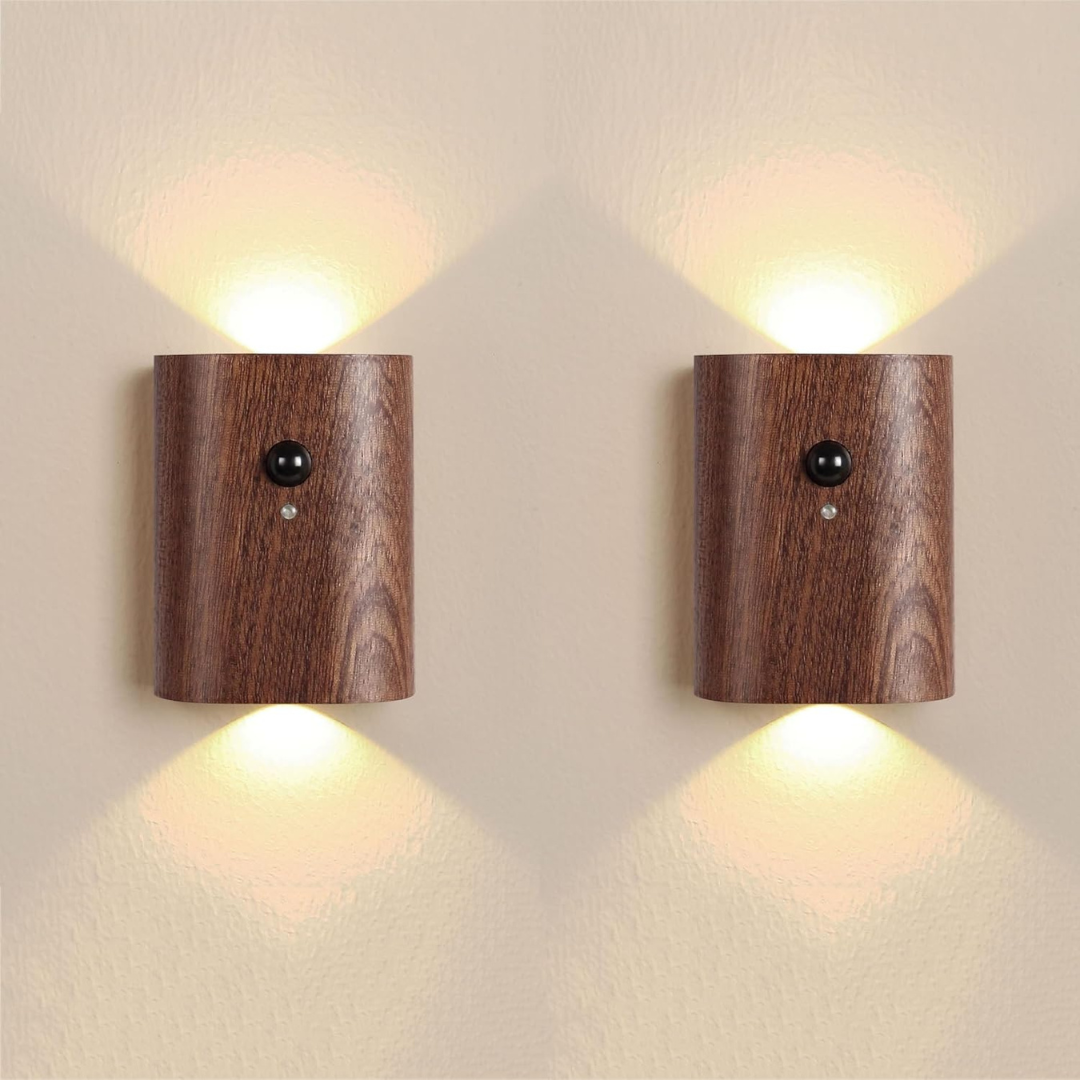 Skanto | Oppladbar LED Vegglampe med Bevegelsessensor – Varm Hvit