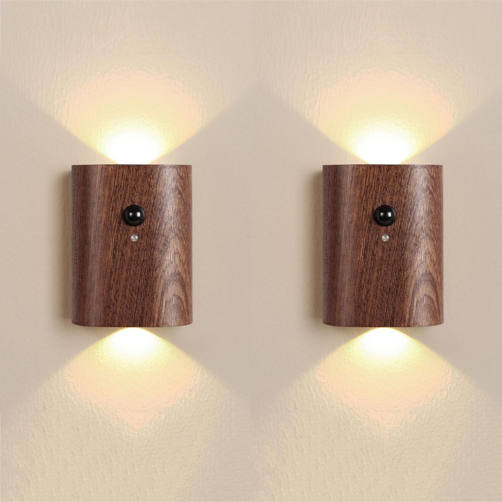 Skanto | Oppladbar LED Vegglampe med Bevegelsessensor – Varm Hvit