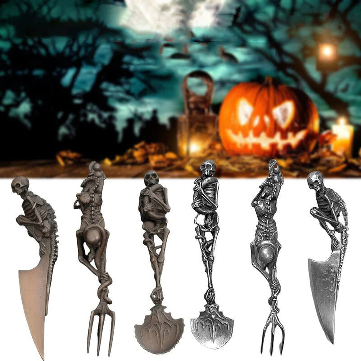 Halloween gave Skeletal Cutlery Sets | Skanto
