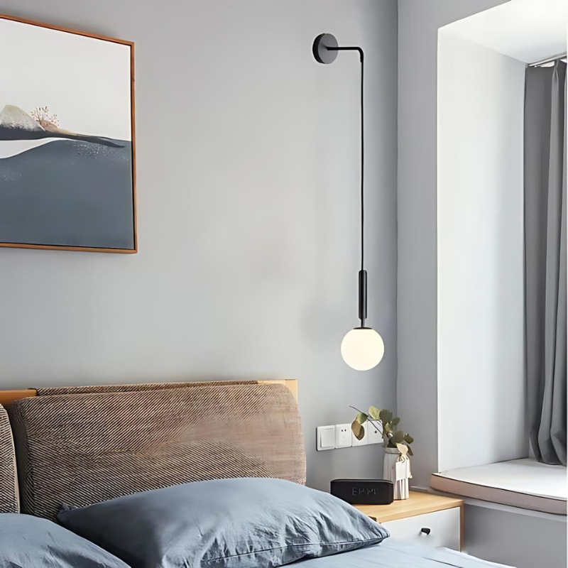 Moderne Glass Vegglampe for Stilige Boligområder | Skanto