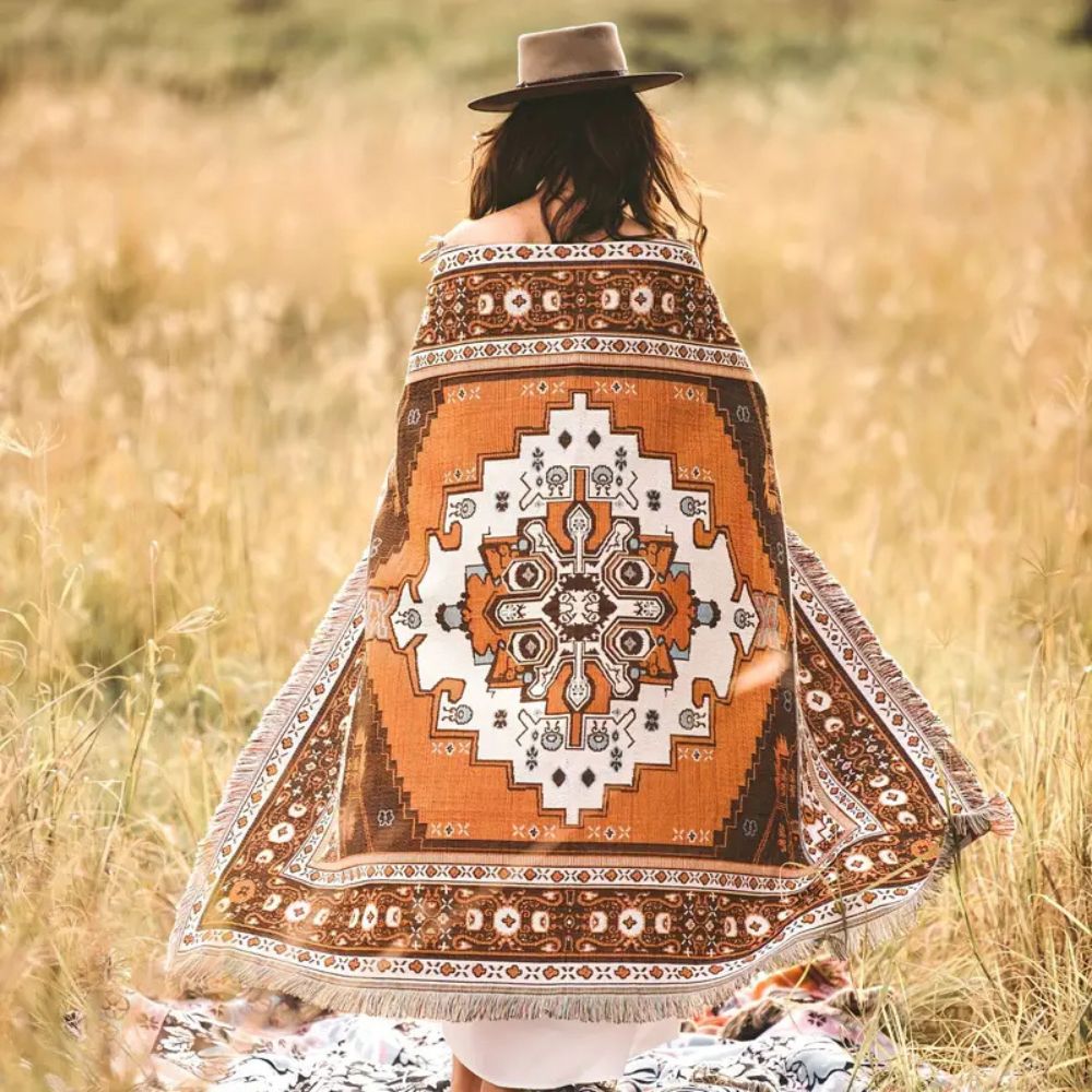 Skanto | Boho Chic Mønstret Kastepledd