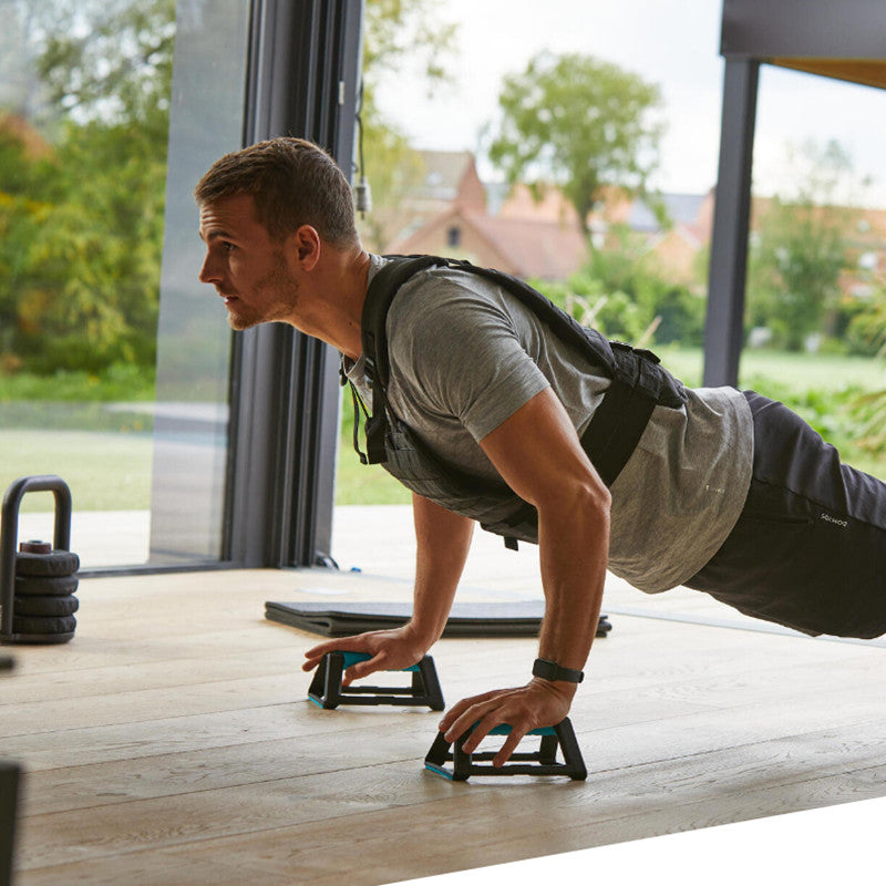 Skanto | Solid Push Up Stativer med Hel Rutsjfritt Base, Ergonomisk Design, for Menn og Kvinner, for Hjem, Gym Fitness, Kroppsbygging, Muskeltrening & Trening