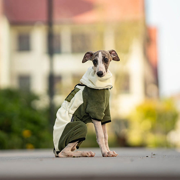 Skanto | Full Protection Polar Fleece Hundedress med Avtagbar Krage