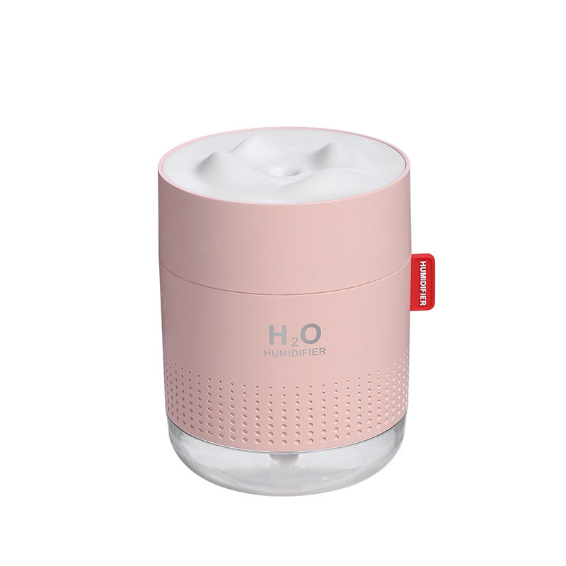 Skanto | USB Ultralyd Stille Luftfukter, med Delikat Spray, To Lystilstander, 500ml Vannbeholder og Anti Tørrbrenning Beskyttelse, for Søvn, Arbeid, Studier og Mer