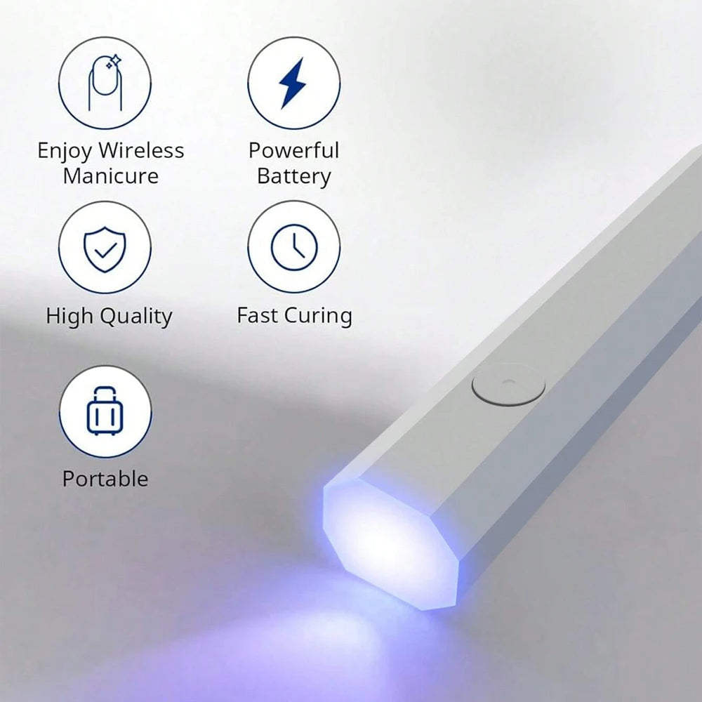 Skanto | Oppladbar UV Neglelamp med Portabel Holder