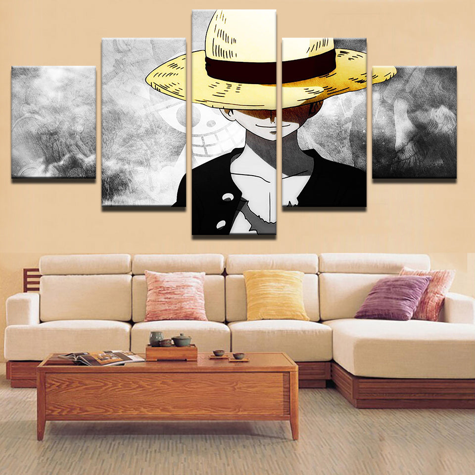 Boy In The Yellow Hat 5 Piece - Canvas Veggkunst Maleri | Skanto