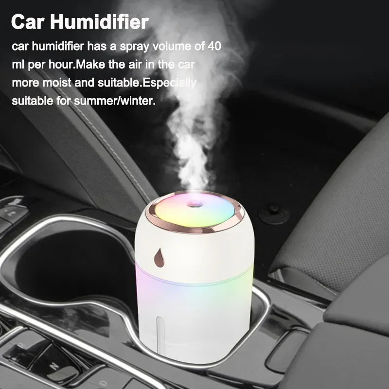 Skanto | Mini Luftfukter og Aroma Diffuser med LED Lys