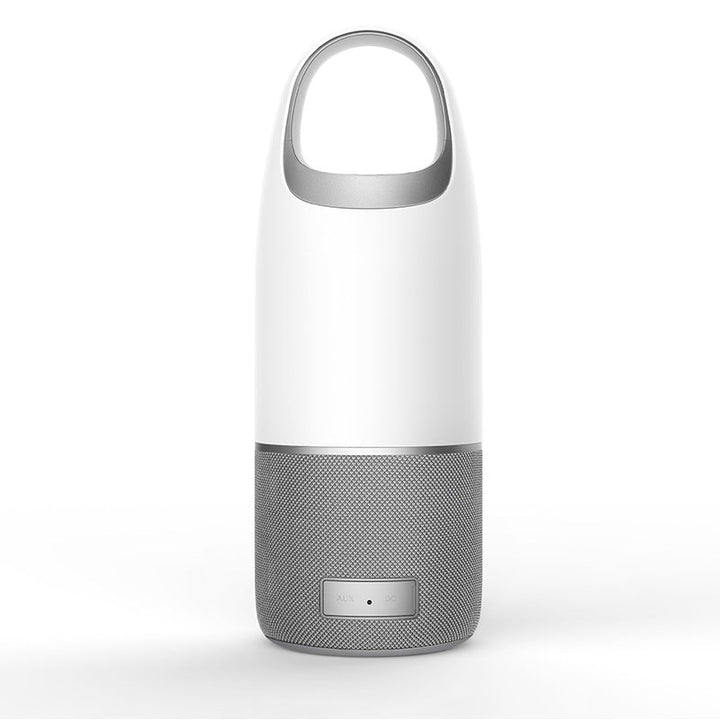 Skanto | Trådløs bærbar mini Bluetooth-høyttaler, med stereo, fargerike lys, justerbar lysstyrke, powerbank, AUX lydinngang og støtte for minnekort, for ridning, ferie, sport og mer
