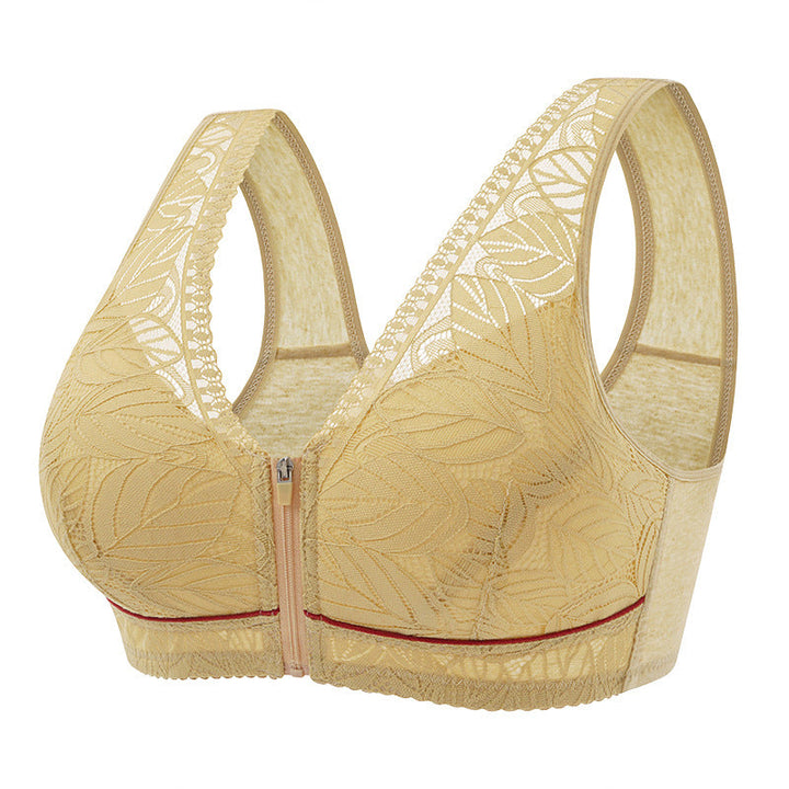 Skanto | Ensfarge Lacy Lingerie med Frontglidelås