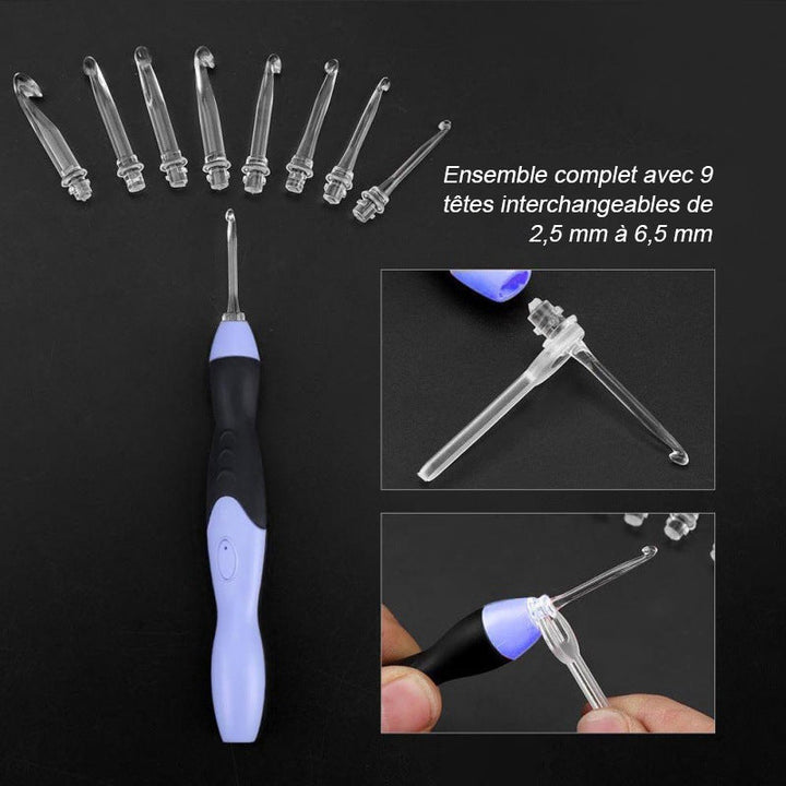 9-i-1 LED opplyst heklesystem | Skanto