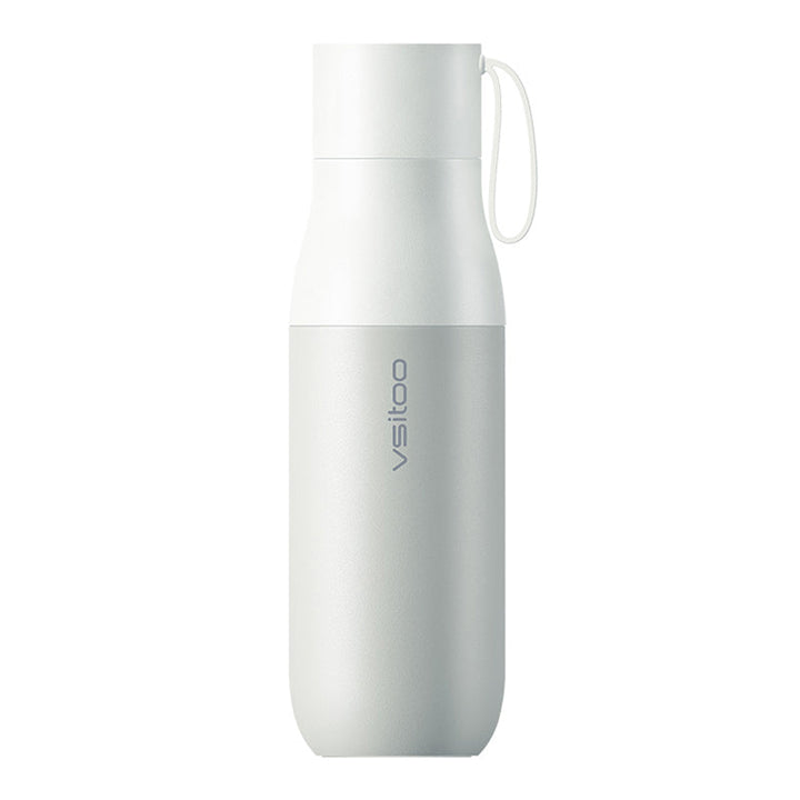Skanto | 450ml Smart Vannflaske, med 24-timers Isolasjon, Temperaturdisplay, Vannkvalitetsdeteksjon og Magnetisk Lading, for Hjem, Kontor, Sport & Reise