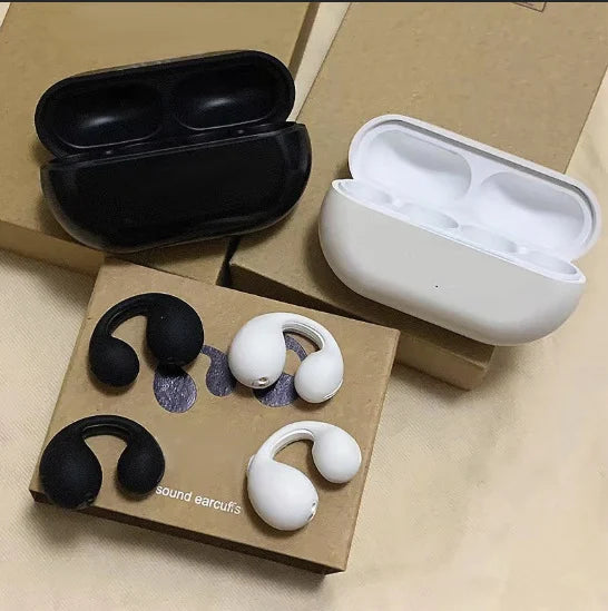 Bone conduction headphones with clip for the ear, wireless | Skanto