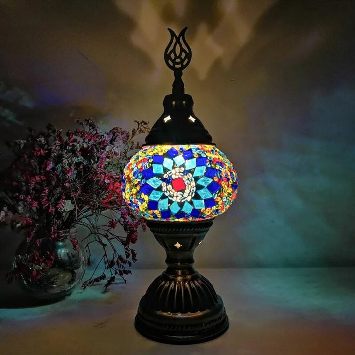 Mosaikk Fargerik Mønster Bordlampe Skanto