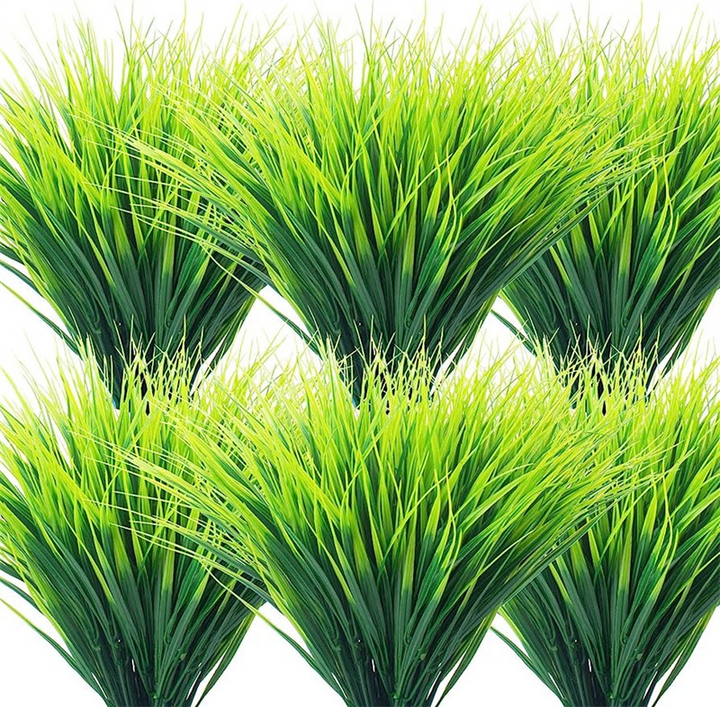 Skanto | Kunstig Hvetegrasplante Laget av Plast – Dekorativt Gras for Hage, Hjem og Uteområde