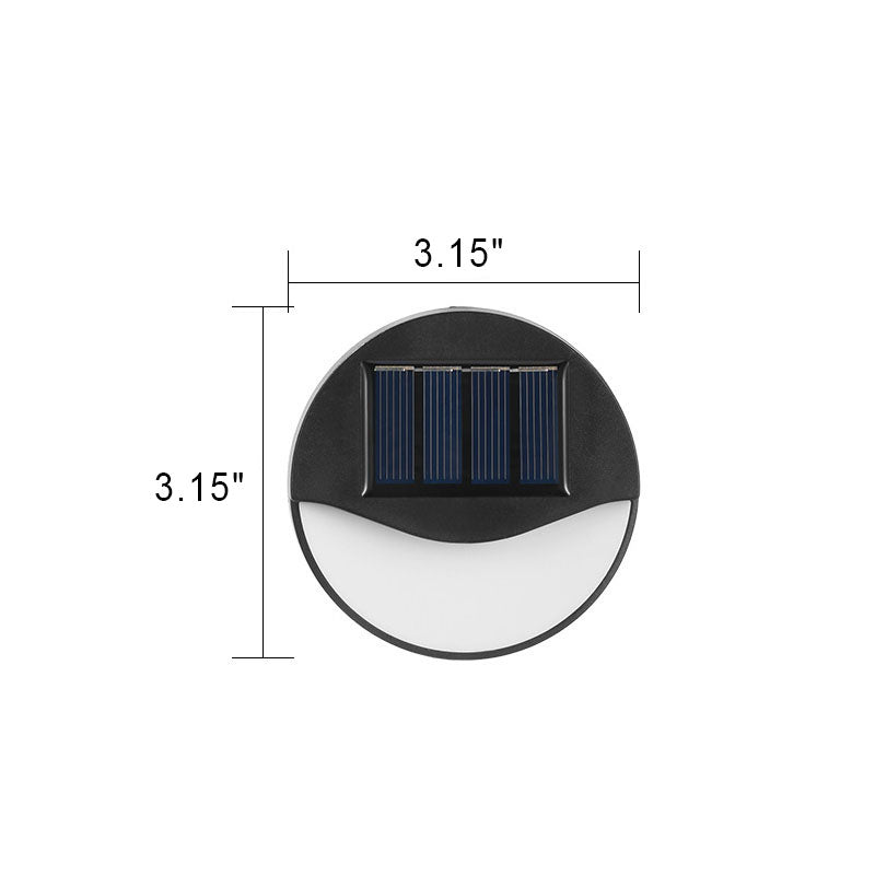 Utendørs solarmodul rund firkantet LED vanntett patio trappelys | Skanto