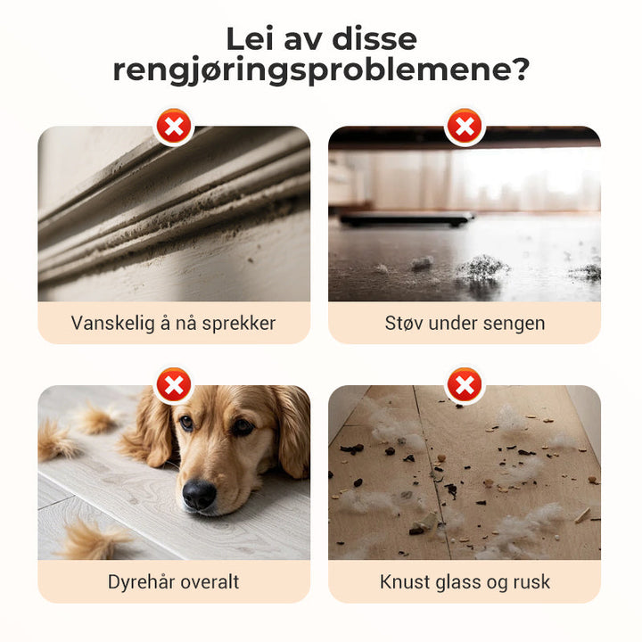 Skanto | Sammenleggbar gjenbrukbar støvkost for rengjøring