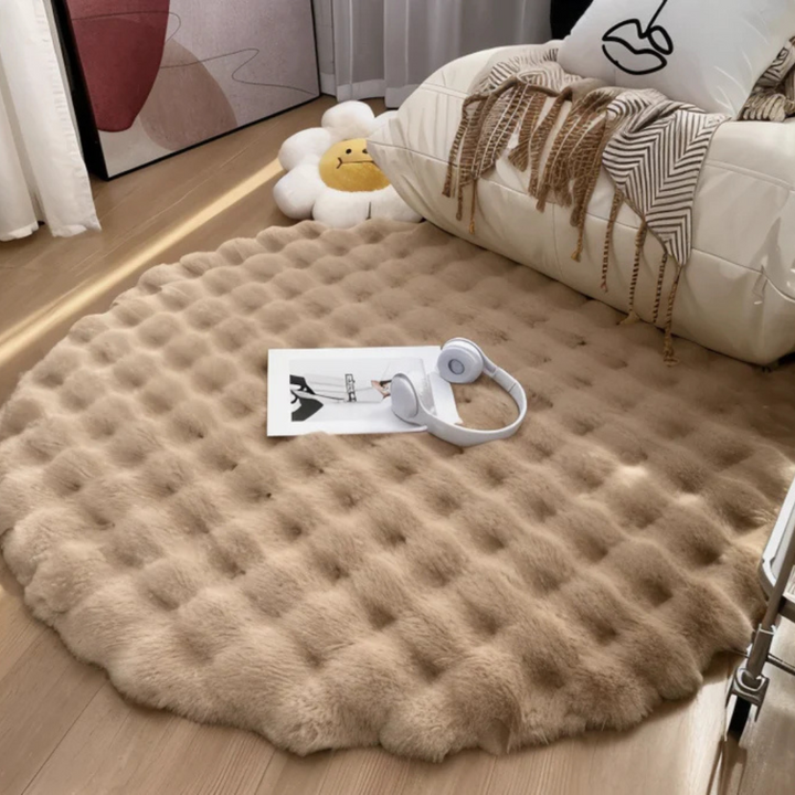 Skanto | Rundt Teppe 90x90 Fleece
