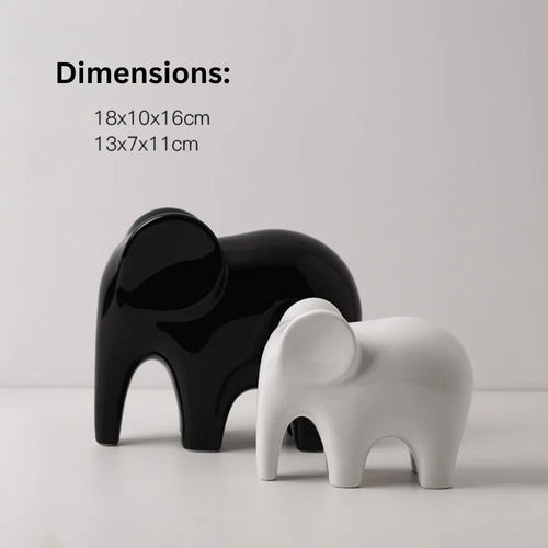 Skanto | Glanset Moderne Elefant Figur