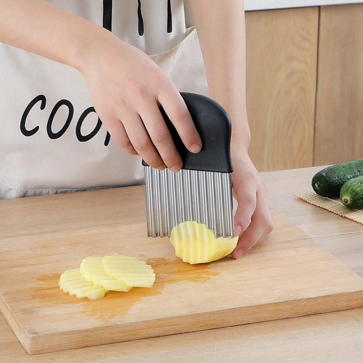 Rustfritt Stål Crinkle Chopper | Skanto