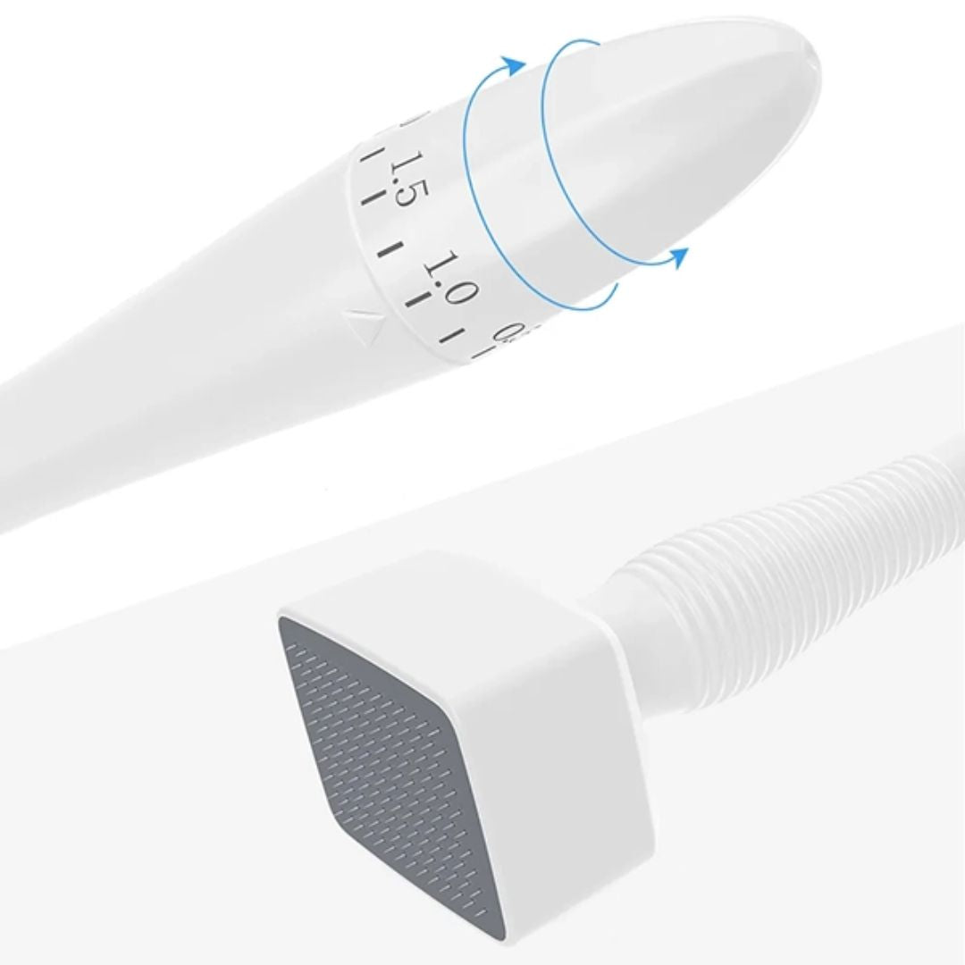 RevitaGlow | Microneedling Derma Stamp – Justerbar dybde – 140 nåler – Hud- og hårfornyelse Skanto