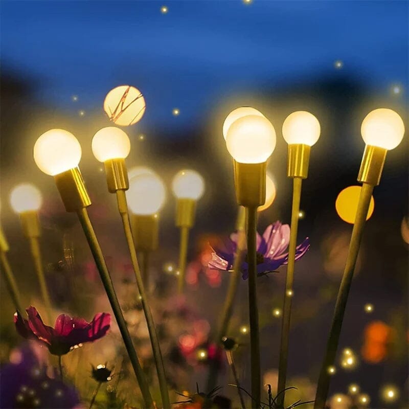Solcelle-drevet ildfluehagebelysning | Skanto