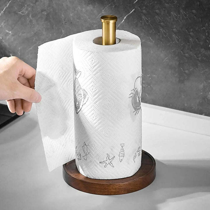Skanto | Marmor papirhåndkleholder – gulldetaljer for eksepsjonell stil
