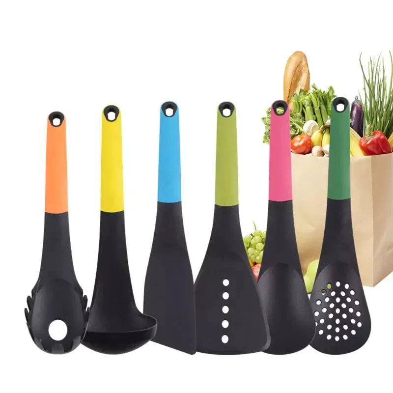 6 Stykker Kjøkkenverktøy Slikkepott Sett Silikon Non-Stick Skanto