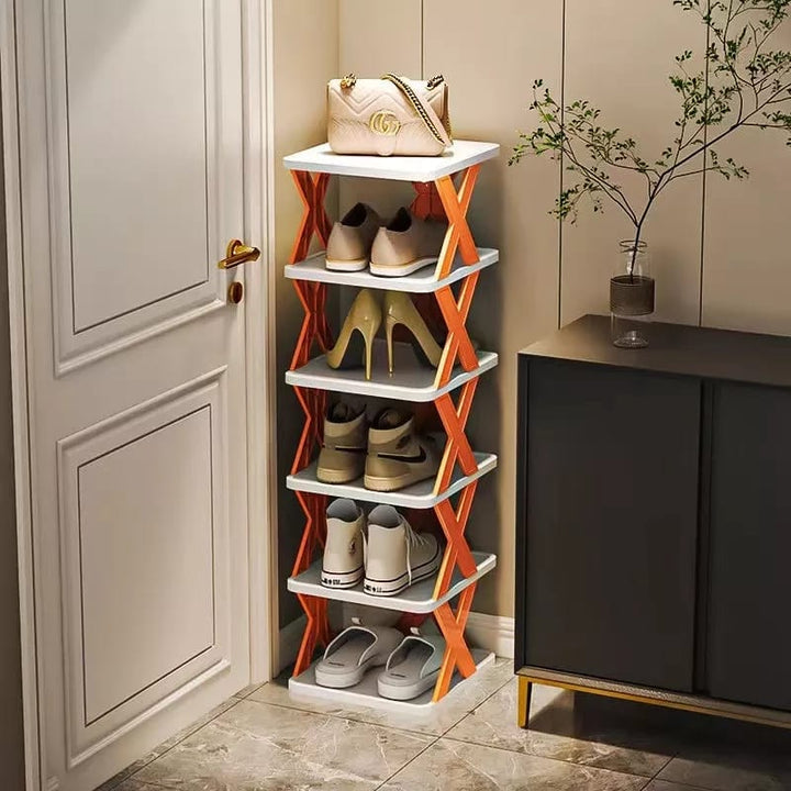 6-lags Enkel Skohylle Plast Enkel Hylle (Gratis Levering) Skanto