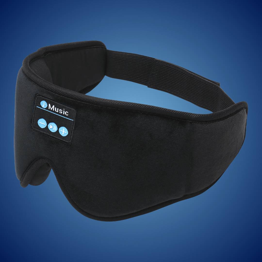 DreamSounds Bluetooth sovemaske med innebygde hodetelefoner | for reise - meditasjon - lysblokkering komfort Skanto