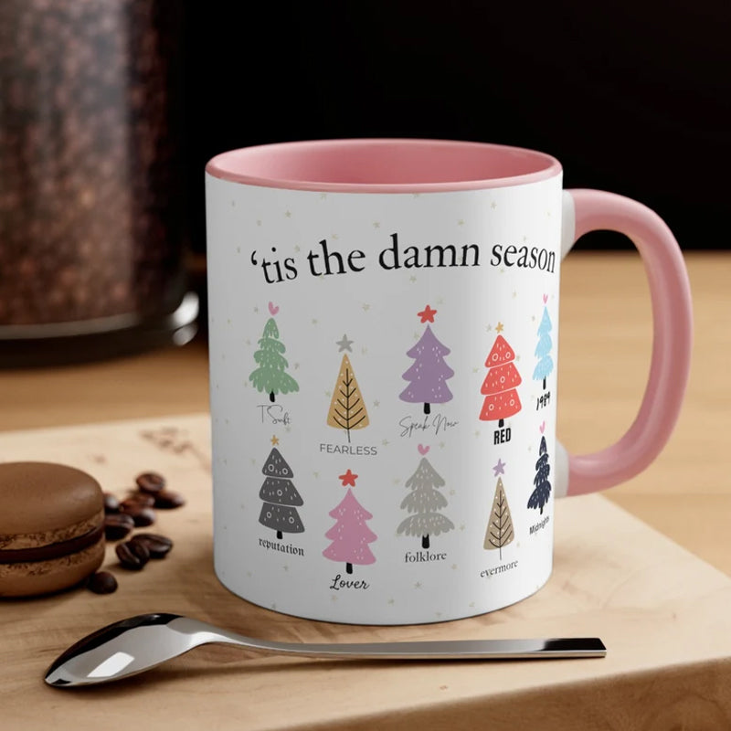 Tis The Damn Season Christmas Mug - Musikkalbum som julekler | Skanto