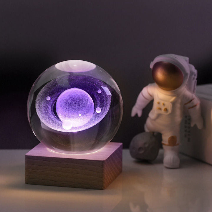 Skanto | 3D Galaxy Crystal Ball Nattlampe Dekorlampe
