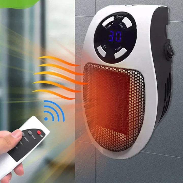 WarmFlow bærbar varmeovn med justerbar termostat Skanto
