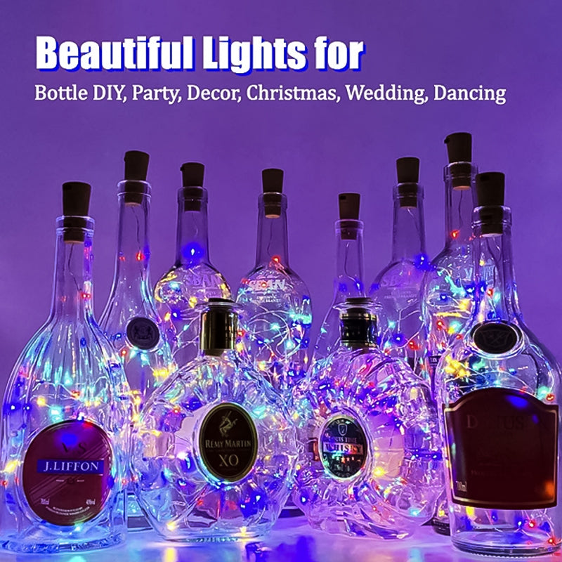 Skanto | LED Flaske Lys Kork Natt Lys DIY Dekor Gave
