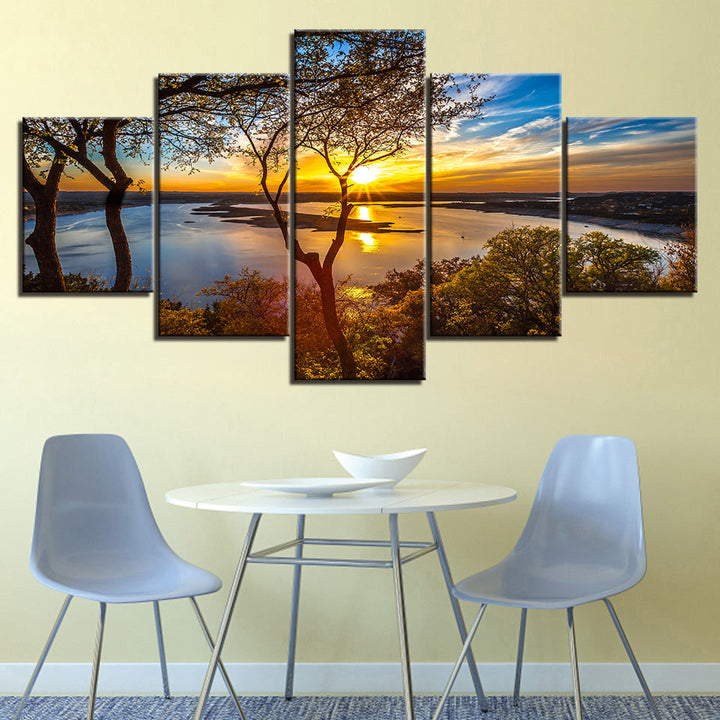 Varmt landskap – Lerretsbilde
