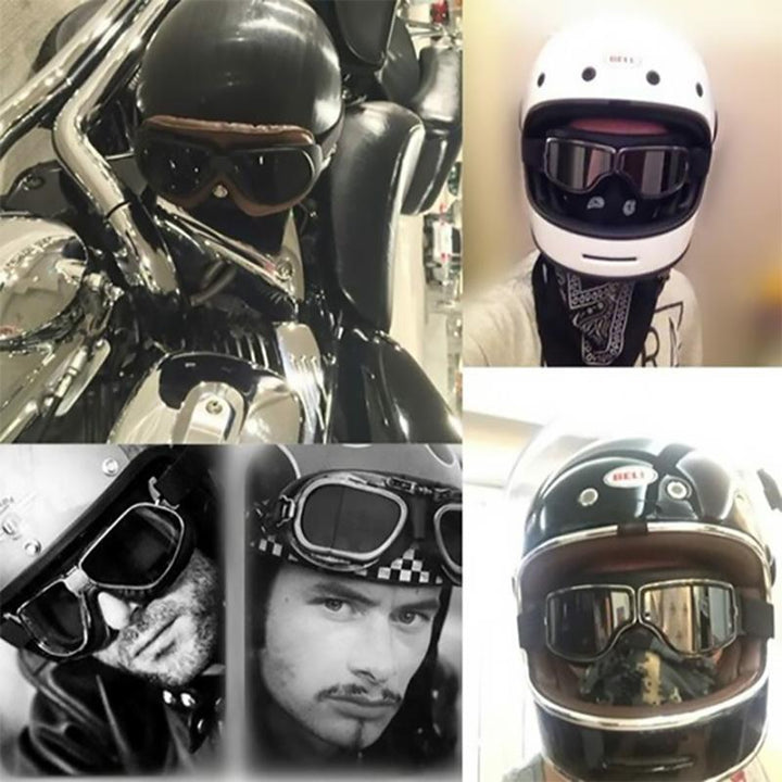 Skanto | Vintage Vindtett Motorsykkelbrille