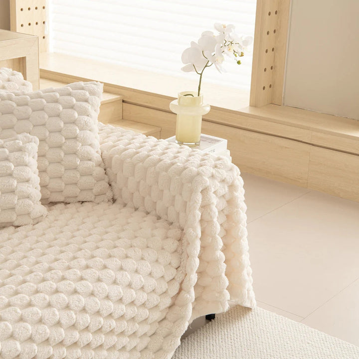 Skanto | Plysj Kanin Fusk Sofa Trekk
