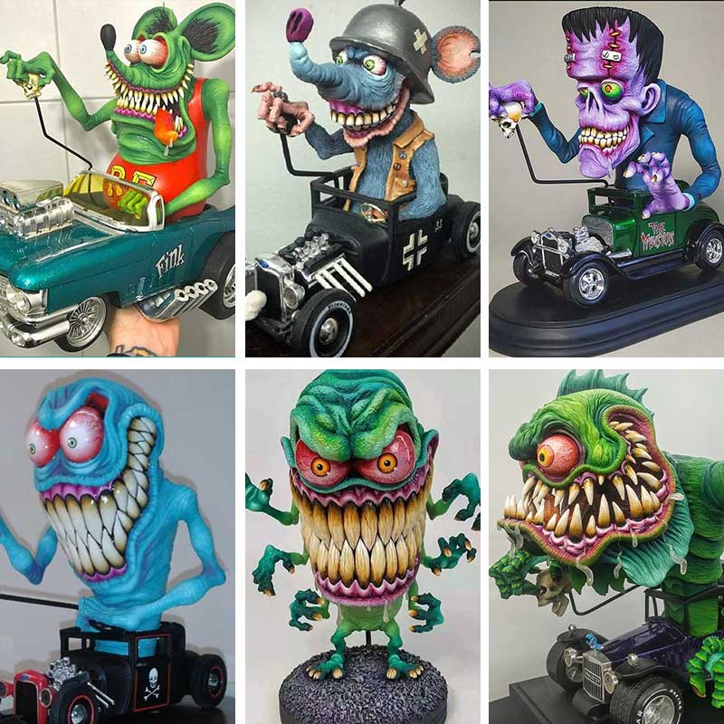 Sinne Stor Mun Monster Statuer | Skanto