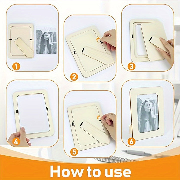 CreativeFrame – Sett med 10 DIY fotorammer Wood Skanto