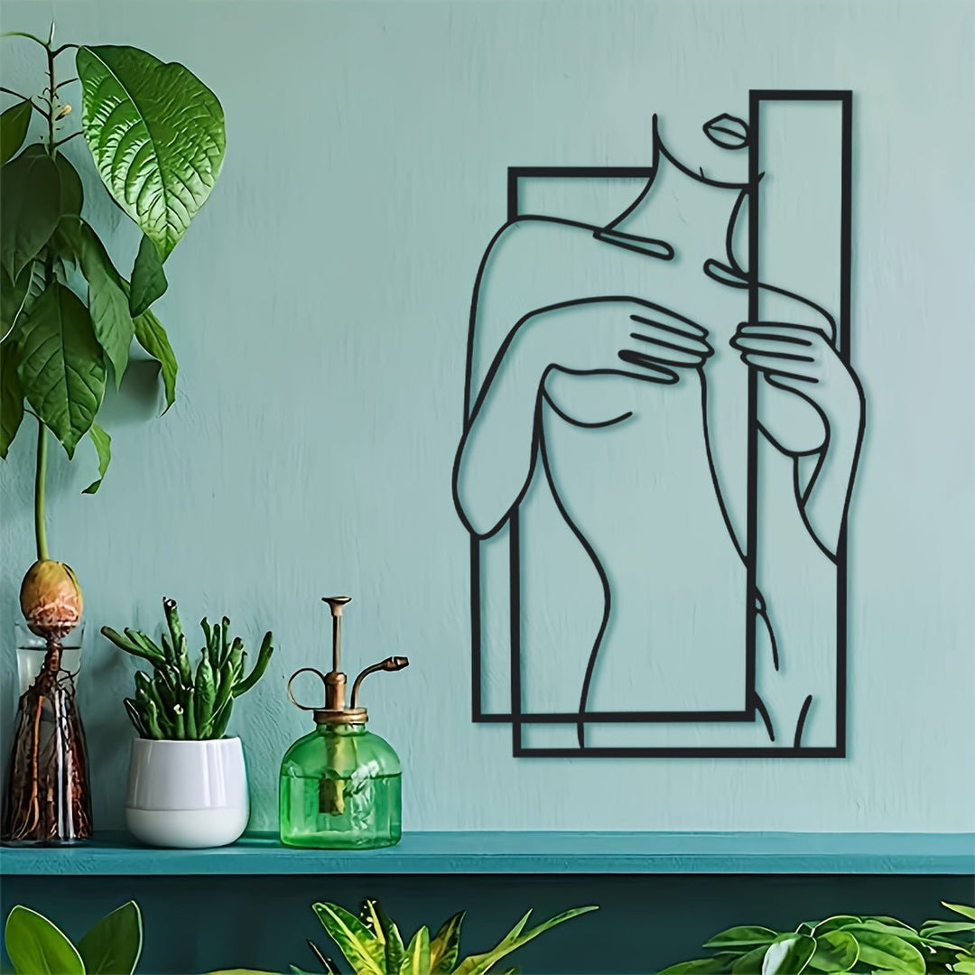Skanto | LineaArt Metallveggdekorasjon - Moderne minimalistisk veggkunst for soverom