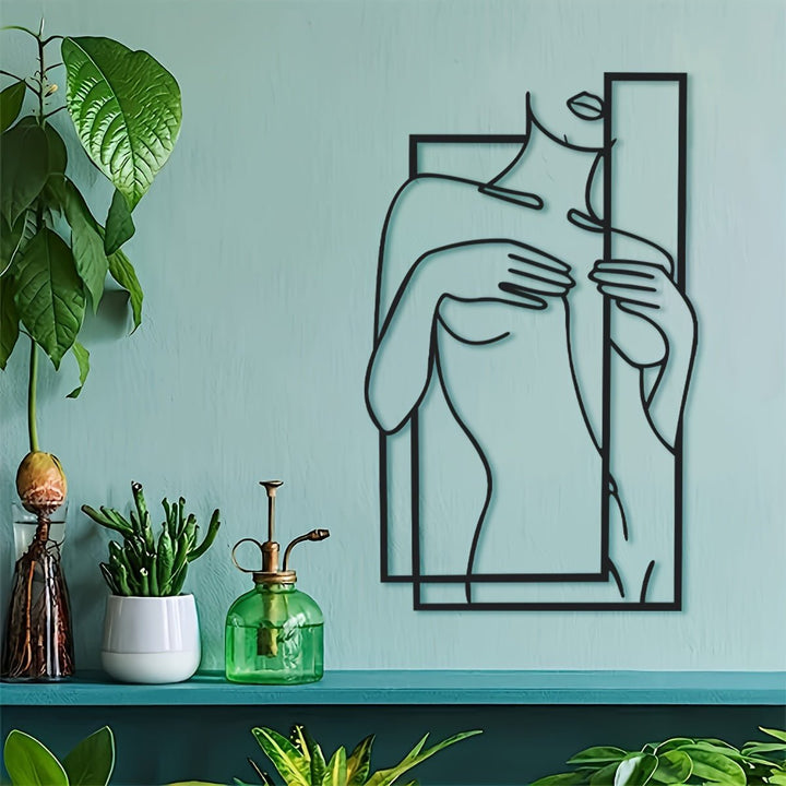 Skanto | LineaArt Metallveggdekorasjon - Moderne minimalistisk veggkunst for soverom