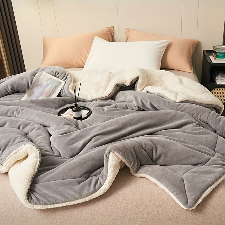 CozyWarm - Luksus Melk Fleece Teppe Dobbel Lag Skanto