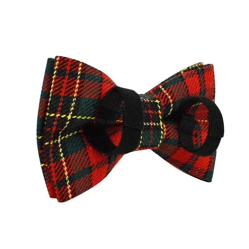 Norvo | Julekjæledyrkrage Ruter Med Grønn Bakgrunn Hundesele Snor Sett