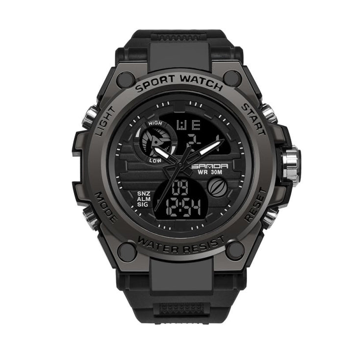 Skanto | Sporty Dual-Display Mode Multifunctional Waterproof Luminous Men's Wristwatch