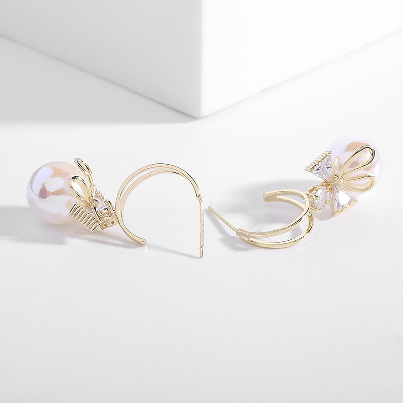 Skanto | Bow Pearl Øredobber